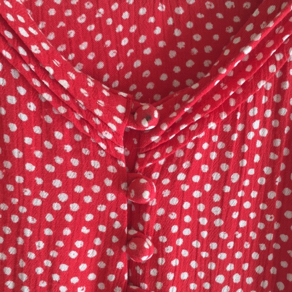 SALE Volcom red polka dot swing tank - Picture 4 of 6